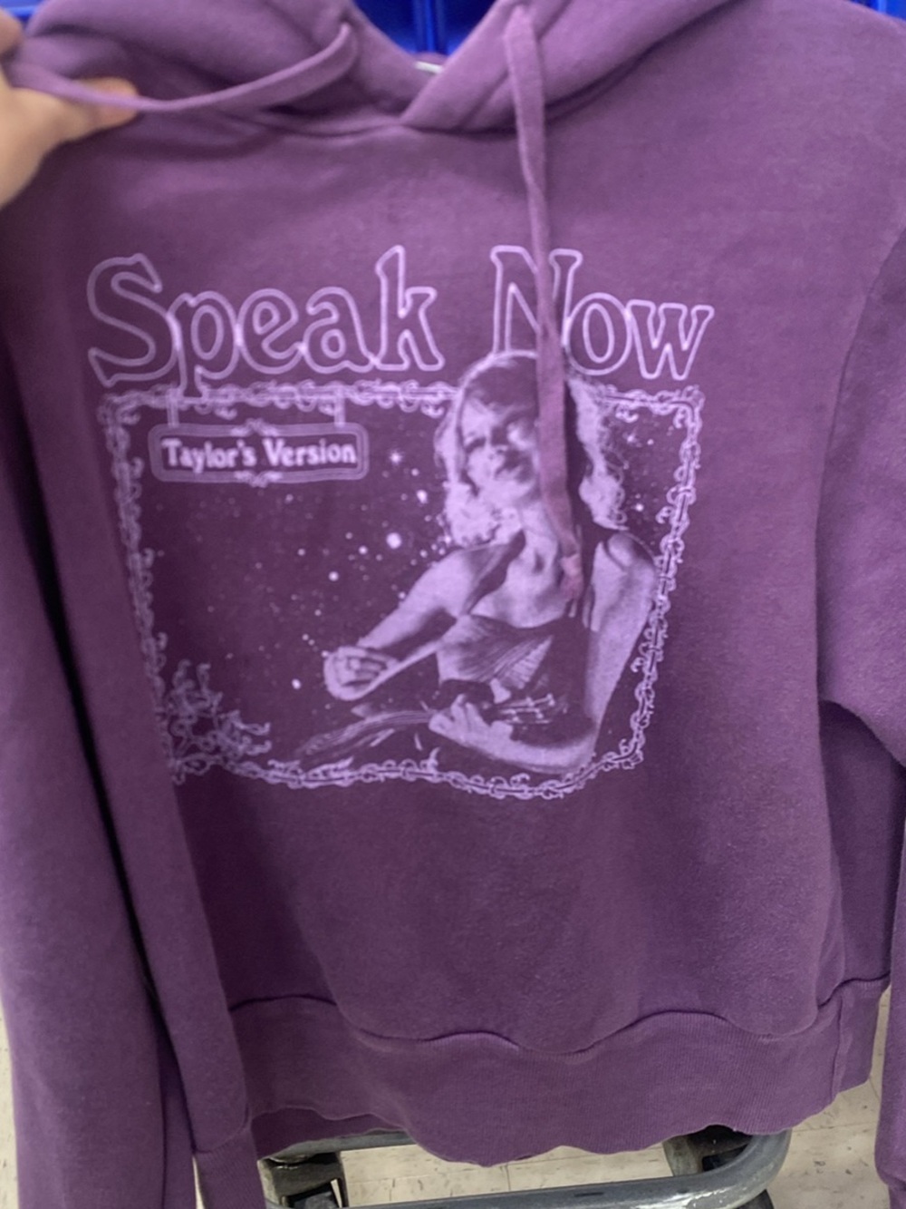 AUTHENTIC Taylor Swift Purple 'Speak Now' Taylor's Version Graphic Hoodie